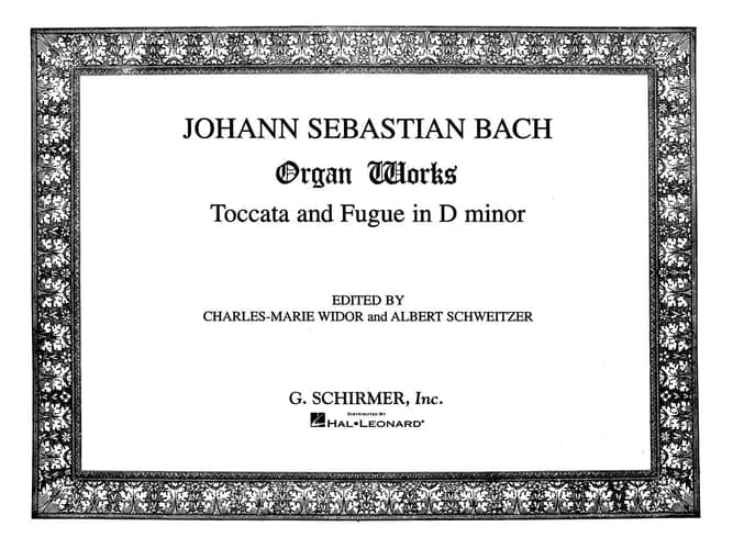 Cover of Toccata and Fugue in D Minor Organ Solo