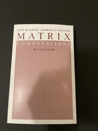 Cover of Matrix Computations