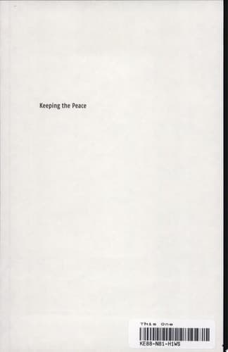 Cover of Keeping the Peace Lasting Solutions to Ethnic Conflicts