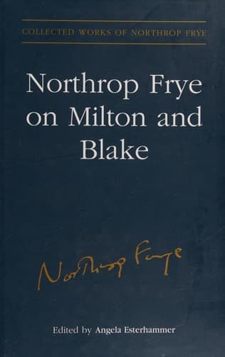 Cover of Northrop Frye on Milton and Blake