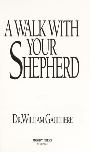 Cover of A Walk with Your Shepherd