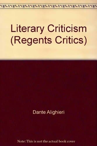 Cover of Literary Criticism of Dante Alighieri