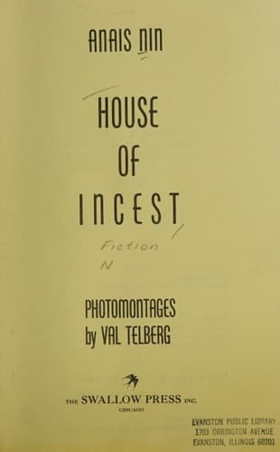 Cover of House Of Incest