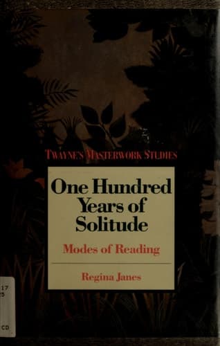 Cover of 100 Years of Solitude: Modes of Reading (Twayne's Masterwork Studies Series, No. 70)