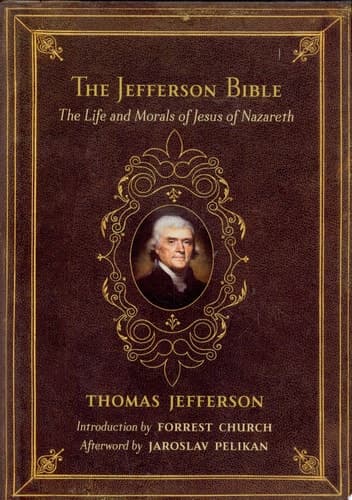 Cover of The Jefferson Bible The Life and Morals of Jesus of Nazareth