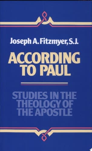Cover of According to Paul Studies in the Theology of the Apostle
