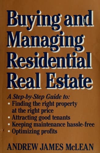 Cover of Buying And Managing Residential Real Estate