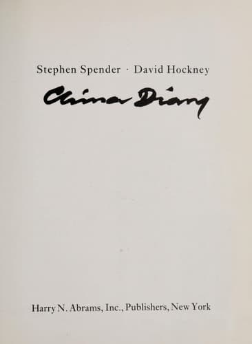 Cover of China Diary