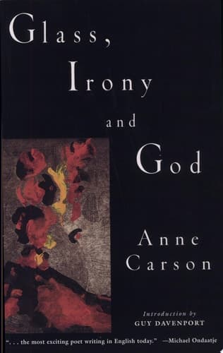 Cover of Glass, Irony, and God