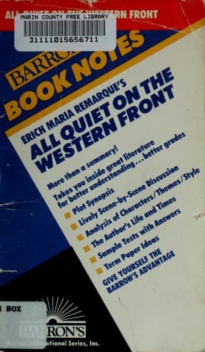 Cover of Erich Maria Remarque's All Quiet on the Western Front