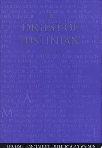 Cover of The Digest of Justinian
