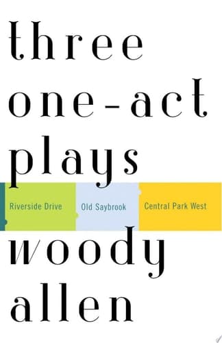 Cover of Three One-Act Plays Riverside Drive Old Saybrook Central Park West
