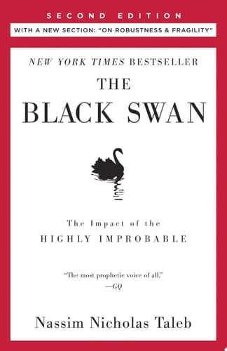 Cover of The Black Swan: Second Edition The Impact of the Highly Improbable: With a new section: "On Robustness and Fragility"