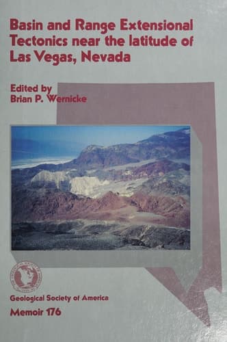 Cover of Basin and Range Extensional Tectonics Near the Latitude of Las Vegas, Nevada
