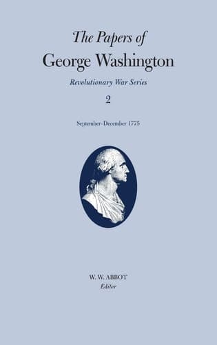 Cover of The Papers of George Washington: September-December 1775 (Volume 2) (Revolutionary War Series)