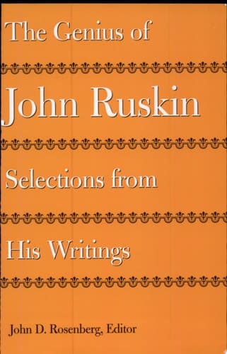 Cover of The Genius of John Ruskin Selections from His Writings