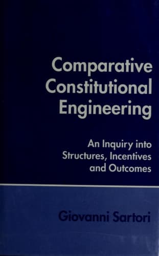 Cover of Comparative Constitutional Engineering An Inquiry Into Structures, Incentives, and Outcomes