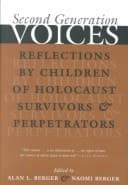 Cover of Second Generation Voices: Reflections by Children of Holocaust Survivors and Perpetrators (Religion, Theology, and the Holocaust)