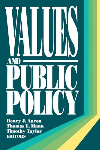 Cover of Values and Public Policy