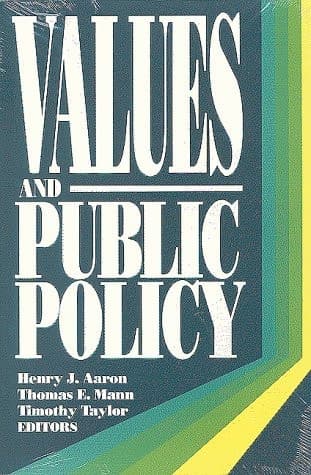 Cover of Values and Public Policy