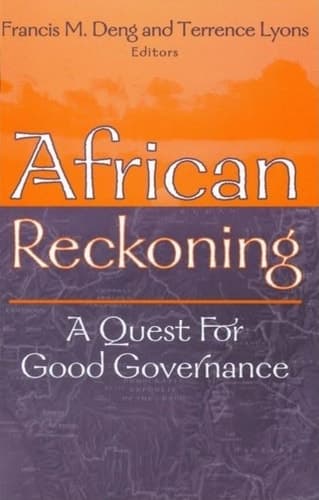 Cover of African Reckoning A Quest for Good Governance