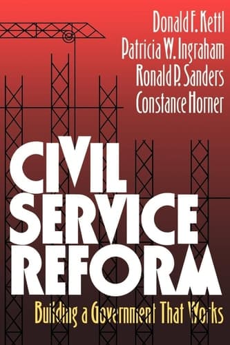 Cover of Civil Service Reform Building a Government that Works