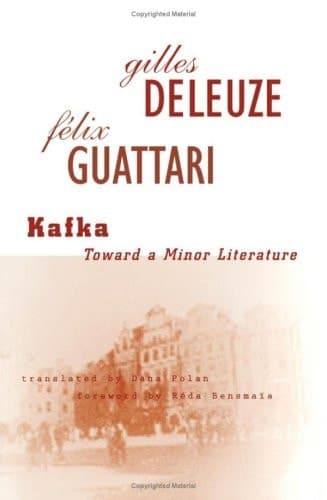 Cover of Kafka Toward a Minor Literature