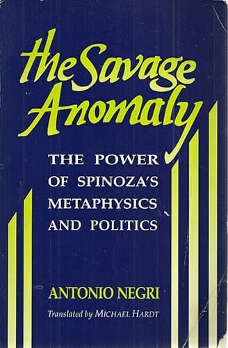 Cover of The Savage Anomaly The Power of Spinoza's Metaphysics and Politics