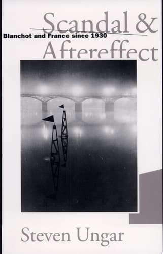 Cover of Scandal and Aftereffect Blanchot and France Since 1930