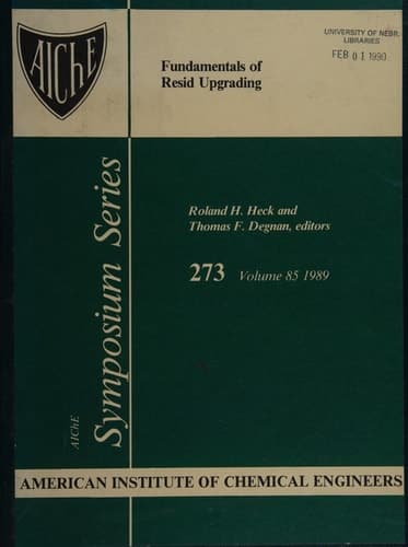 Cover of AIChE Symposium Series