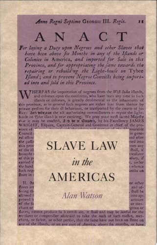 Cover of Slave Law in the Americas