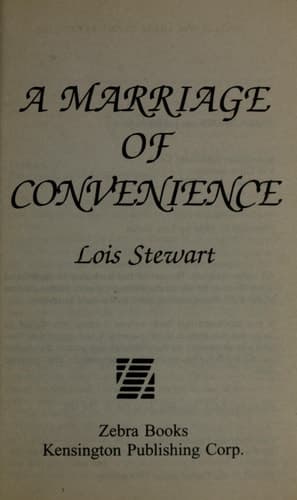 Cover of A Marriage of Convenience