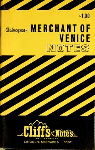Cover of CliffsNotes on Shakespeare's The Merchant of Venice