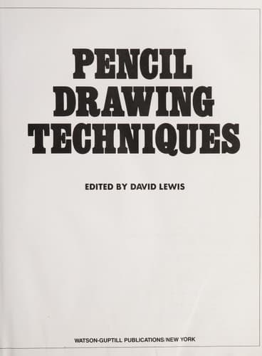Cover of Pencil Drawing Techniques