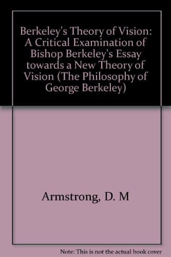 Cover of Berkeley's Theory of Vision A Critical Examination of Bishop Berkeley's Essay Towards a New Theory of Vision