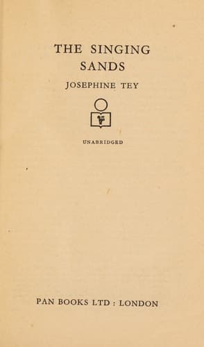 Cover of The Singing Sands