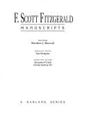 Cover of F. Scott Fitzgerald Manuscripts