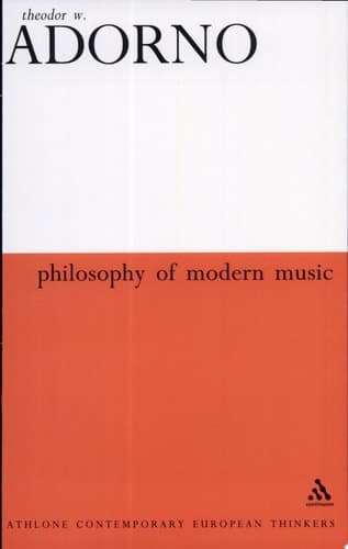 Cover of Philosophy of Modern Music