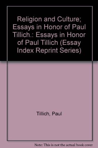 Cover of Religion and Culture Essays in Honor of Paul Tillich