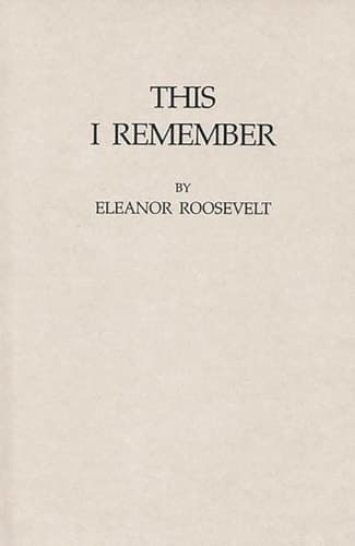 Cover of This I Remember