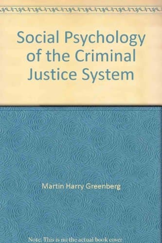Cover of Social Psychology of the Criminal Justice System