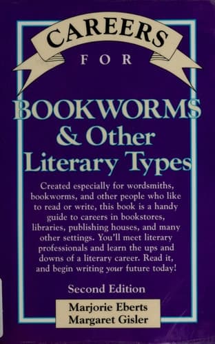 Cover of Careers for Bookworms & Other Literary Types
