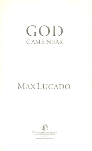 Cover of God Came Near