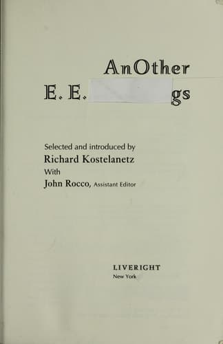 Cover of Another E. E. Cummings
