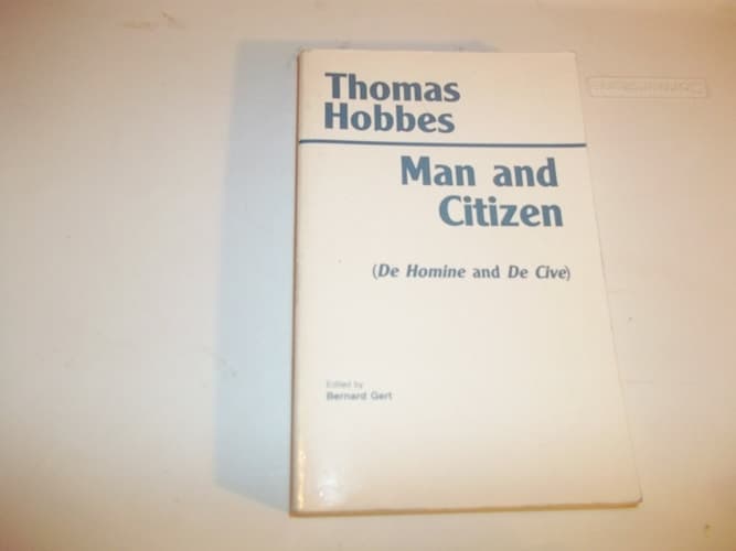 Cover of Man and Citizen De Homine and De Cive