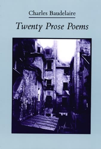 Cover of Twenty Prose Poems