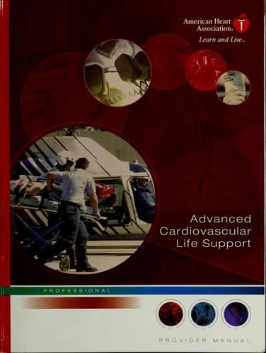 Cover of Advanced Cardiovascular Life Support Provider Manual (American Heart Association, ACLS Provider Manual)