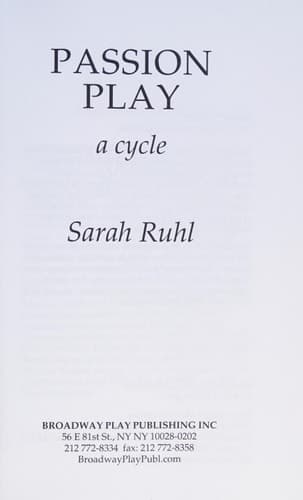 Cover of Passion Play A Cycle