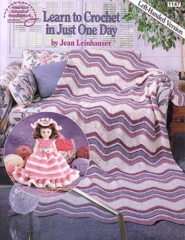 Cover of Learn to Crochet in Just One Day Left-handed version