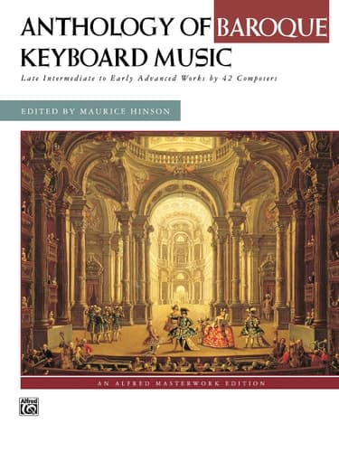 Cover of Anthology of Baroque keyboard music late intermediate to early advanced works by 42 composers